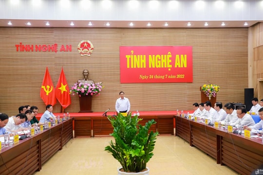 UBND tỉnh chỉ đạo thực hiện Thông báo Kết luận của Thủ tướng Chính phủ Phạm Minh Chính tại buổi làm việc với lãnh đạo tỉnh Nghệ An