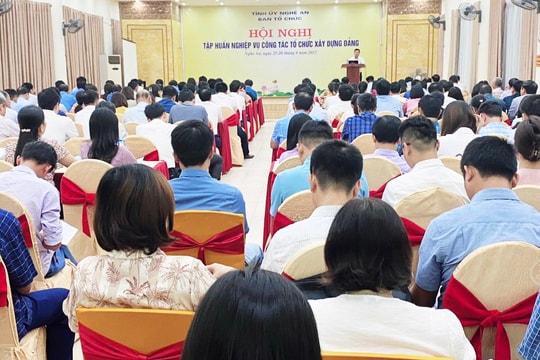 Nghệ An: Tập huấn công tác tổ chức xây dựng Đảng năm 2022