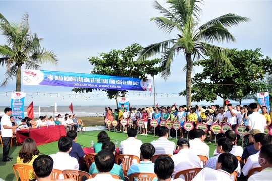Gần 500 vận động viên tham gia Hội thao ngành Văn hóa và Thể thao tỉnh Nghệ An năm 2022