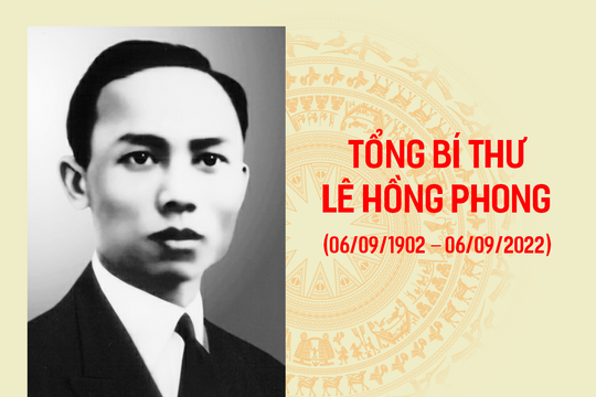 Kỷ niệm 120 năm Ngày sinh Tổng Bí thư Lê Hồng Phong (06/09/1902 – 06/09/2022):
