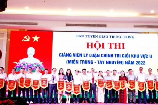Nghệ An tham gia Hội thi Giảng viên lý luận chính trị giỏi khu vực miền Trung-Tây Nguyên năm 2022