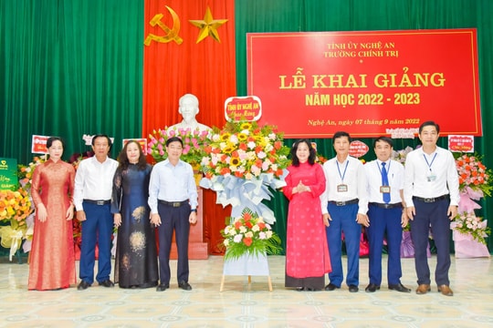 Trường Chính trị tỉnh Nghệ An tổ chức Lễ Khai giảng năm học mới 2022-2023