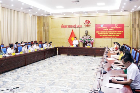 Trung ương Hội Liên hiệp Phụ nữ Việt Nam đánh giá cao việc thực hiện Nghị định 56 của Chính phủ tại Nghệ An
