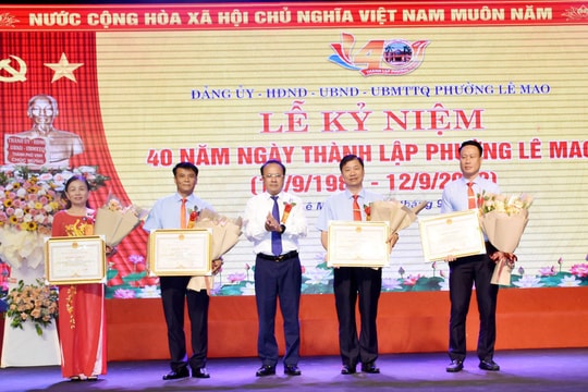 Phường Lê Mao (TP. Vinh) kỷ niệm 40 năm ngày thành lập phường 