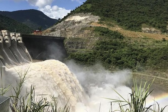 Thủy điện Khe Bố xả nước hồ chứa từ 13 giờ ngày 10/9