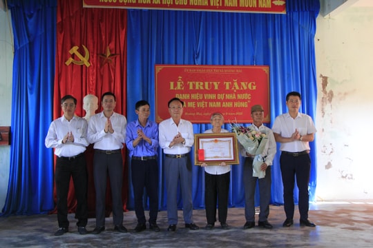 Truy tặng danh hiệu vinh dự Nhà nước 'Bà Mẹ Việt Nam anh hùng'