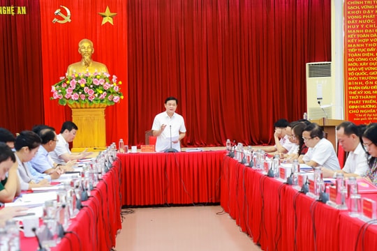 Ban Thường vụ Tỉnh ủy Nghệ An cho ý kiến thực hiện nhiệm vụ giáo dục - đào tạo và giáo dục nghề nghiệp