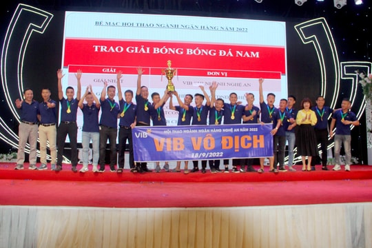 Bế mạc và trao giải Hội thao ngành Ngân hàng Nghệ An năm 2022