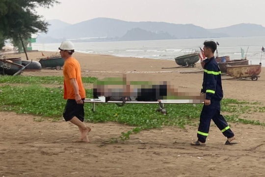 Đã tìm được 2 người mất tích ở biển Cửa Lò, 1 người tử vong