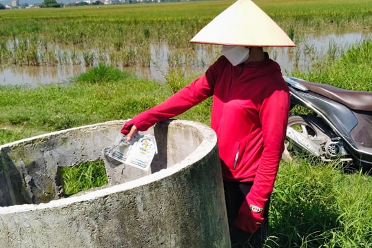  Yên Thành chú trọng việc xử lý rác thải bảo vệ thực vật trên đồng ruộng