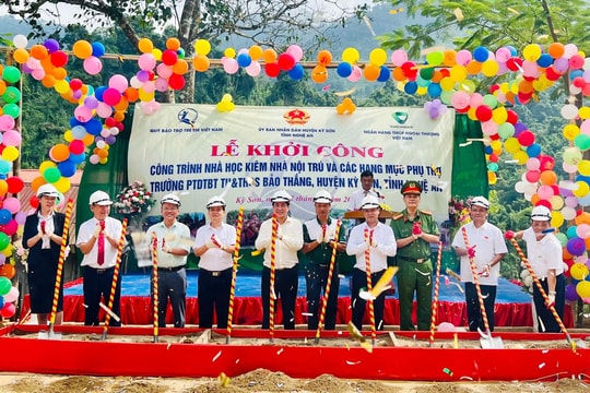 Hỗ trợ 5 tỷ đồng xây dựng công trình trường học ở Kỳ Sơn