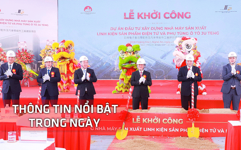 Nghệ An: Thông tin nổi bật ngày 22/9