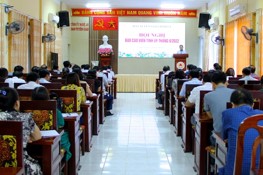 Dự tính tốc độ tăng trưởng 9 tháng đầu năm của Nghệ An đạt 9%