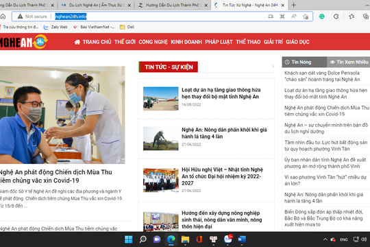 Nghệ An: Xử phạt trang tin điện tử 50 triệu đồng và đề nghị dừng hoạt động với 3 trang thông tin điện tử