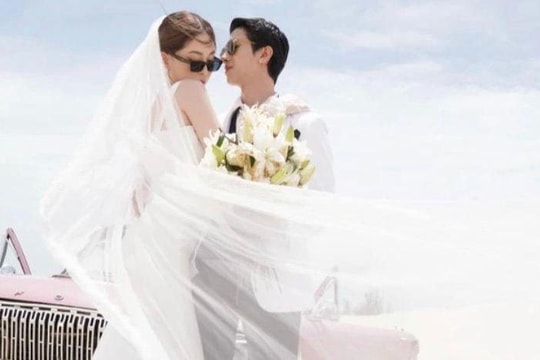 Á hậu Phương Nga và diễn viên Bình An tung ảnh cưới ấn tượng