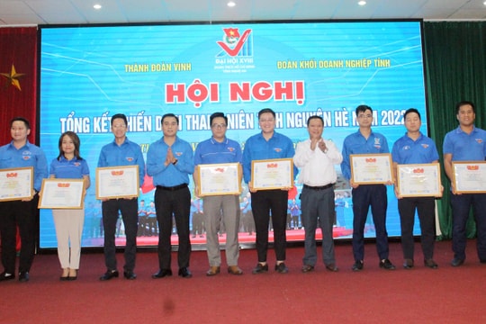 Đoàn Khối Doanh nghiệp tỉnh, Thành đoàn Vinh phối hợp hiệu quả trong Chiến dịch tình nguyện hè 2022 