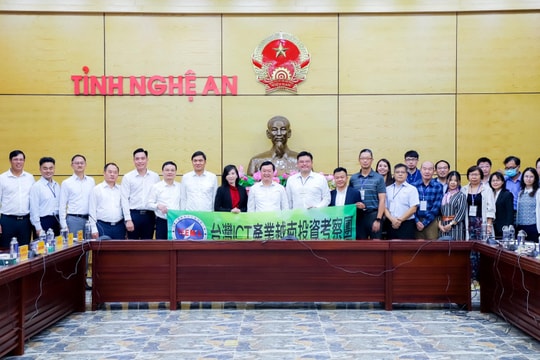 Đoàn doanh nghiệp Điện tử Đài Loan khảo sát, tìm hiểu cơ hội đầu tư vào Nghệ An