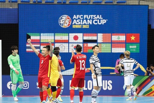 Ngược dòng thành công, đội tuyển futsal Việt Nam đại thắng Hàn Quốc; Việt Nam tăng bậc FIFA