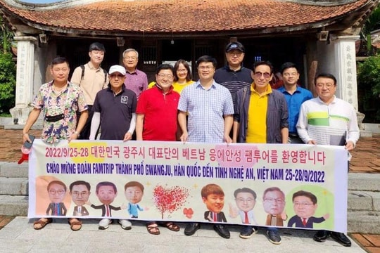 Đoàn Famtrip thành phố Gwangju (Hàn Quốc) khảo sát tại Nghệ An