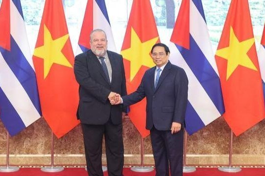 Thủ tướng Phạm Minh Chính đón, hội đàm với Thủ tướng Cộng hòa Cuba