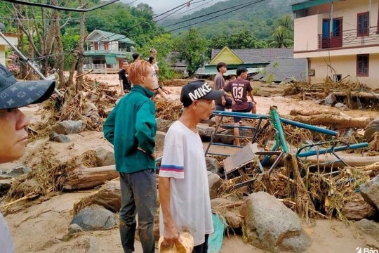 Những hình ảnh mới nhất ở thị trấn Mường Xén sau khi lũ qua