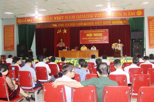 Đại biểu Quốc hội tiếp xúc cử tri huyện Diễn Châu