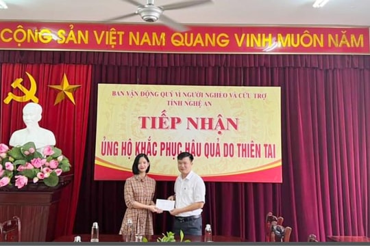Ủy ban Kiểm tra Tỉnh ủy quyên góp ủng hộ nhân dân khắc phục hậu quả thiên tai