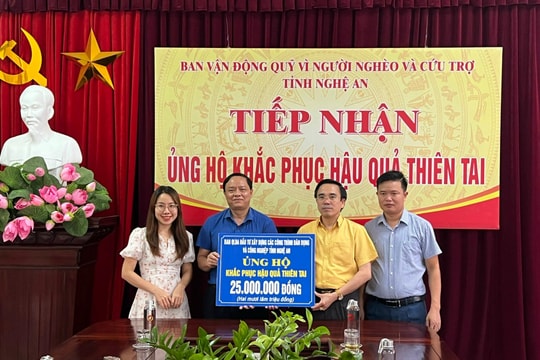 6.584 tập thể, cá nhân đăng ký ủng hộ người dân vùng lũ qua Quỹ Cứu trợ cấp tỉnh