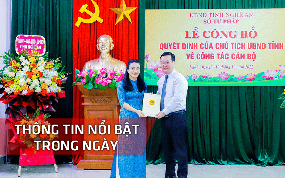 Nghệ An: Thông tin nổi bật ngày 10/10