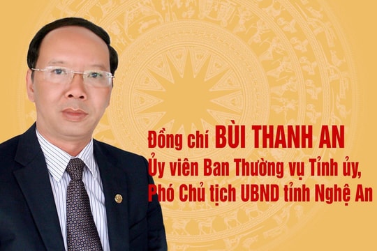 [Infographics] Chân dung Phó Chủ tịch UBND tỉnh Nghệ An Bùi Thanh An