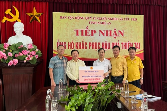 Nghệ An: Hơn 18 tỷ đồng đăng ký ủng hộ người dân khắc phục hậu quả mưa lũ