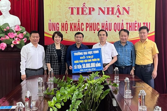 Hơn 7.500 tập thể, cá nhân đăng ký, ủng hộ Nghệ An khắc phục hậu quả thiên tai 