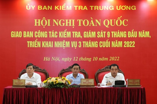 Chủ nhiệm Ủy ban Kiểm tra Trung ương: Công tác kiểm tra, giám sát cần kiên trì, kiên quyết, không có vùng cấm