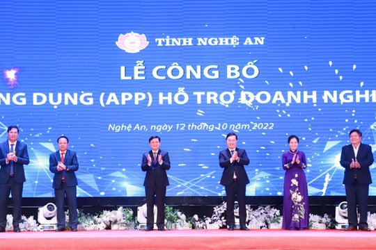 Nghệ An công bố ứng dụng hỗ trợ doanh nghiệp trên điện thoại thông minh
