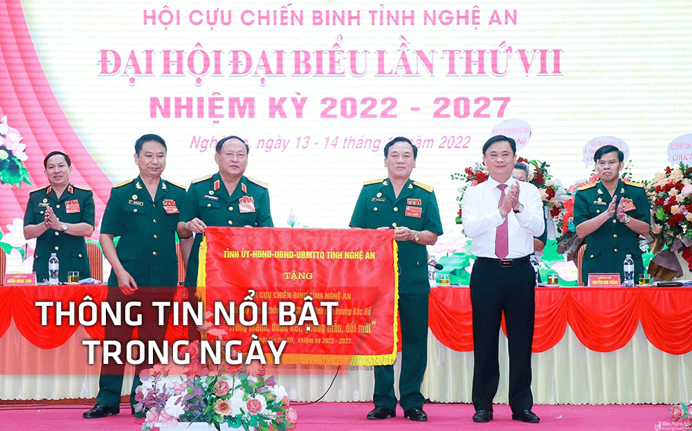 Nghệ An: Thông tin nổi bật ngày 14/10