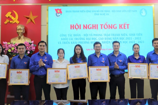 Nhiều dấu ấn nổi bật trong công tác Đoàn - Hội và phong trào sinh viên Nghệ An năm học 2021 - 2022