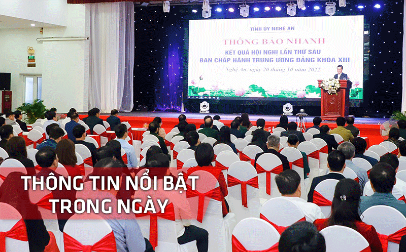 Nghệ An: Thông tin nổi bật ngày 20/10