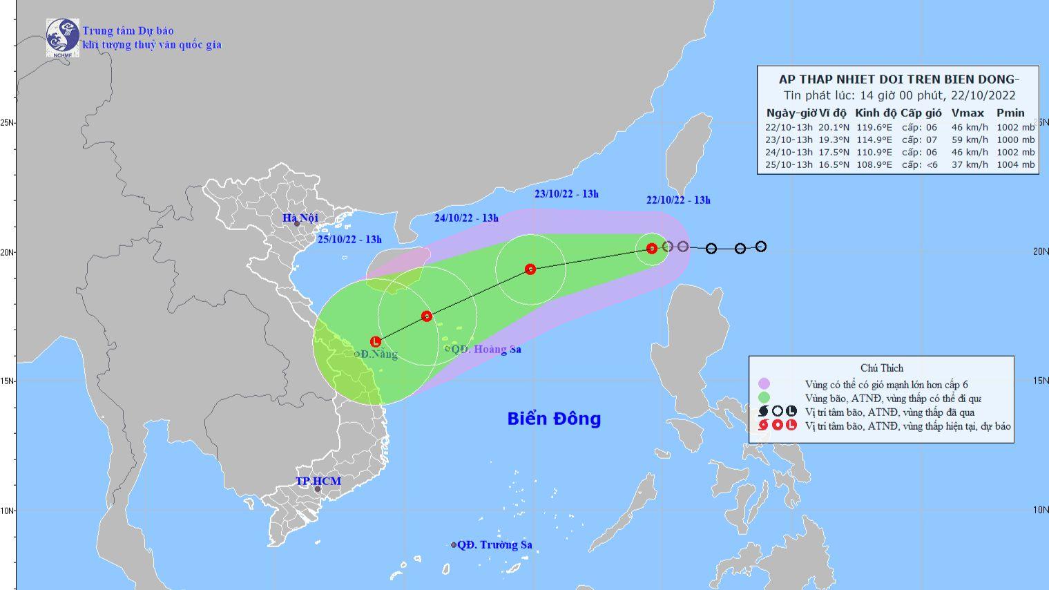 Áp thấp nhiệt đới vào Biển Đông và có xu hướng mạnh thêm, Nghệ An ra công điện chỉ đạo ứng phó 
