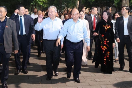 Toàn cảnh chuyến thăm chính thức Việt Nam của Tổng Thư ký Liên hợp quốc António Guterres