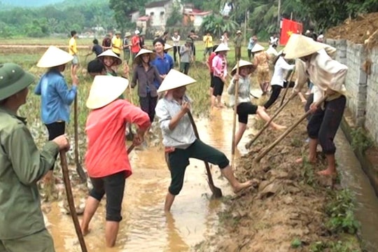 Nghệ An sôi nổi ra quân làm thuỷ lợi trên quy mô lớn