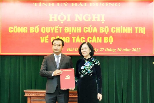 Ông Trần Đức Thắng làm Bí thư Tỉnh ủy Hải Dương