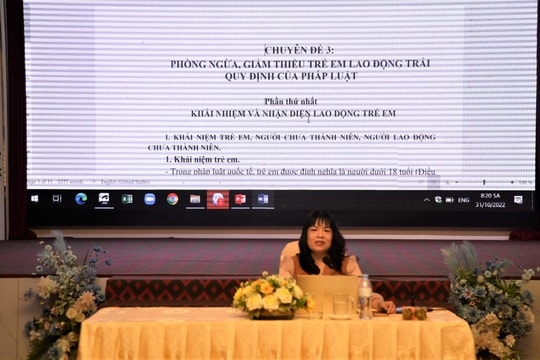 Nâng cao năng lực cho đội ngũ cán cán bộ làm công tác trẻ em