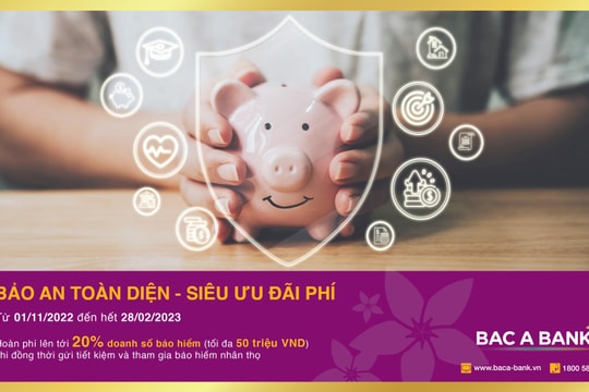 Gửi tiết kiệm tại Bắc Á Bank, khách hàng được bảo an toàn diện, nhận thêm siêu ưu đãi phí