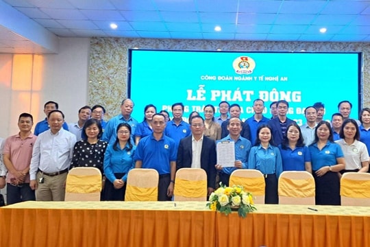 Công đoàn ngành Y tế phát động phong trào thi đua chào mừng đại hội công đoàn các cấp