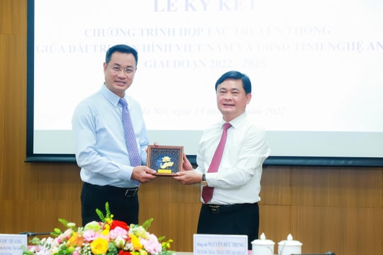 UBND tỉnh Nghệ An và Đài Truyền hình Việt Nam ký kết Chương trình hợp tác truyền thông giai đoạn 2022 - 2025