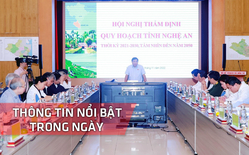 Nghệ An: Thông tin nổi bật ngày 14/11