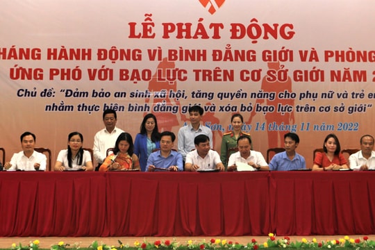 Thúc đẩy bình đẳng giới, phòng ngừa, ứng phó với bạo lực, xâm hại phụ nữ và trẻ em