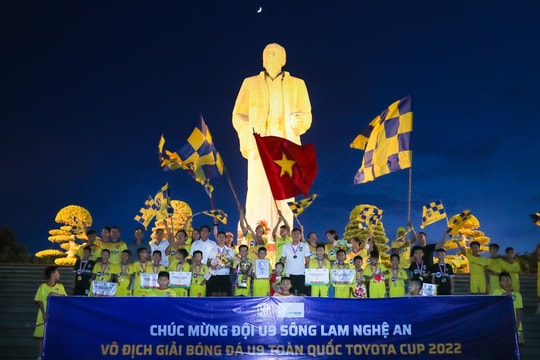 U9 Sông Lam Nghệ An nằm ở bảng đấu dễ thở tại Giải U9 toàn quốc 2024