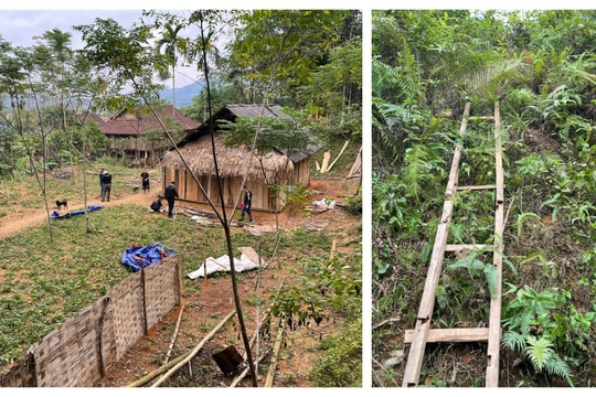 Bắt đối tượng đào hố trên đồi cao để chôn giấu ma túy