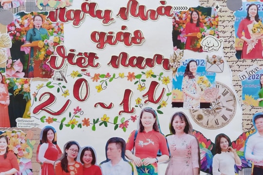  Ngắm những tác phẩm sáng tạo học sinh dành tặng thầy cô nhân ngày 20/11